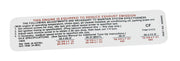 1969-1969 Corvette Label. Emission 300,350 Horsepower - CA-0221-Corvette-Store-Online
