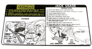 1975-1978 Corvette Decal. Jacking Instruction - CA-0362-Corvette-Store-Online