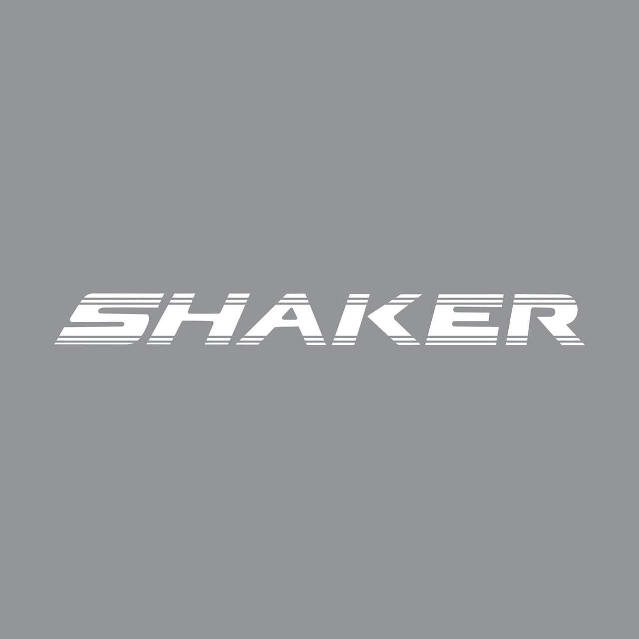 2008 2018 Dodge Challenger Underhood SHAKER Script Decal - Gloss White  - CA