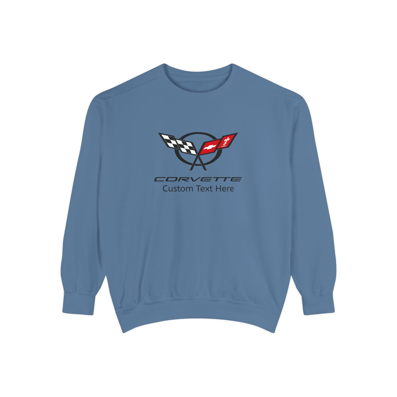 Personalized C5 Corvette Comfort Colors Unisex Garment-Dyed  Premium Sweatshirt, Cotton Blend, Relaxed Fit, Chevrolet Enthusiasts, Official Licensed Apparel, Unique Gift for Him or Her