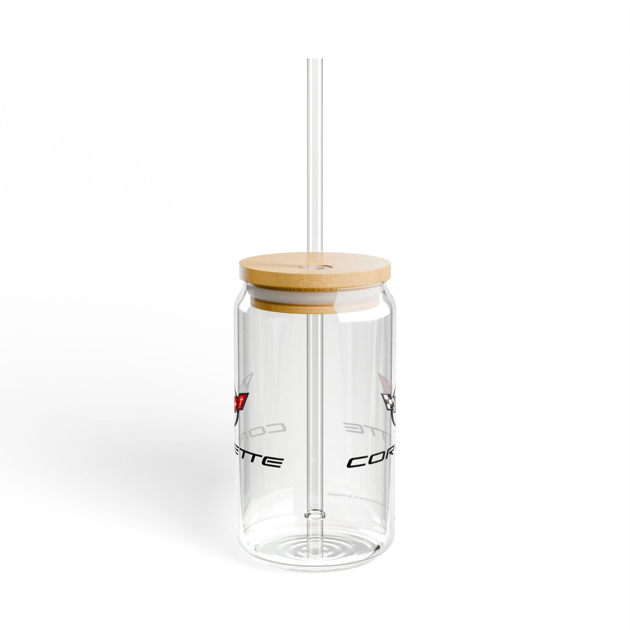 Corvette C5 16oz Clear Plastic Sipper – Corvette Script & C5 Logo | Gift for Car Enthusiasts, Summer BBQs, Nostalgic Kitchen Decor