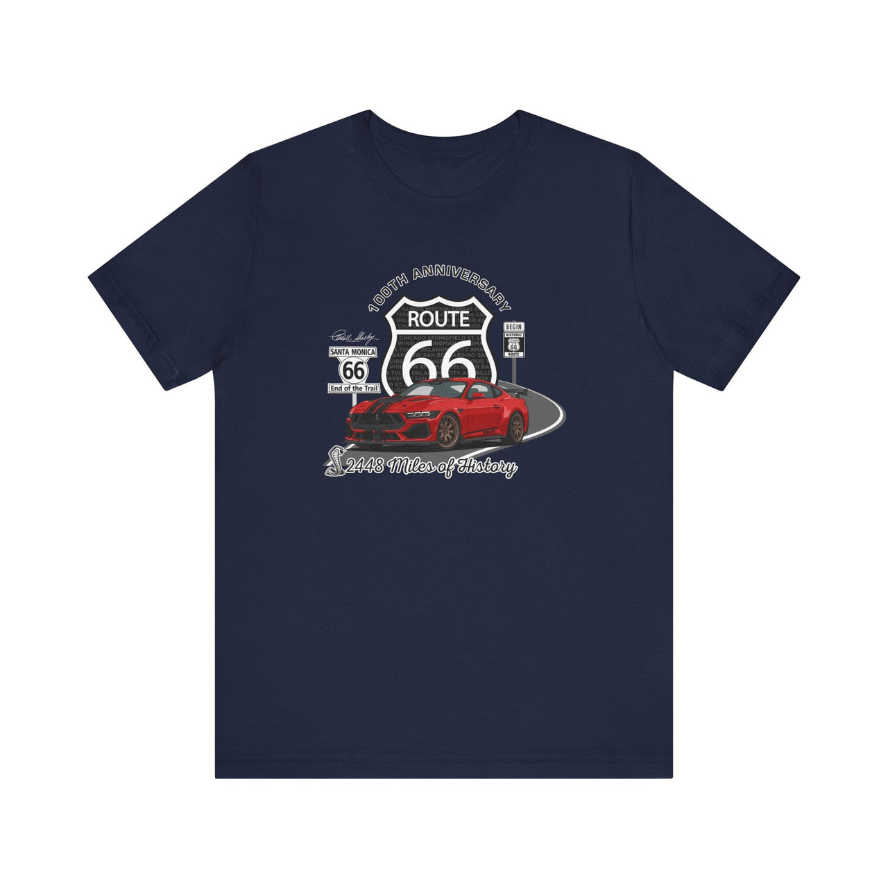 Shelby GT500 Route 66 100th Anniversary “2448 Miles of History” T-Shirt