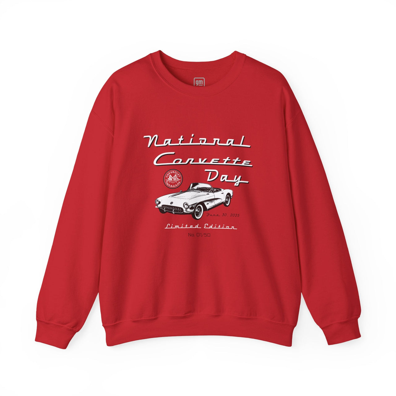 National Corvette Day Limited Edition Unisex Crewneck Sweatshirt, Individually Numbered, Only 50 Will Be Made