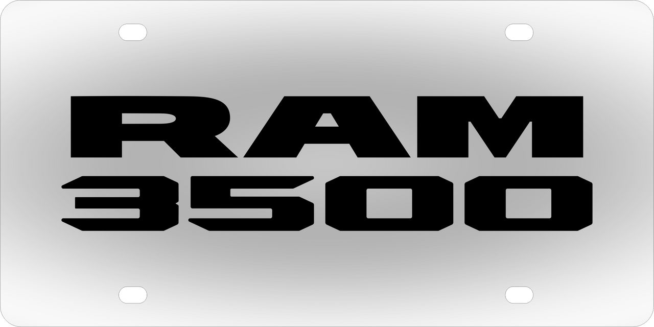 Ram 3500 Stainless Steel License Plate