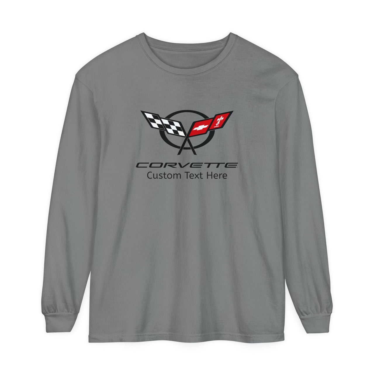 Personalized C5 Corvette Comfort Colors Premium Long Sleeve T-Shirt, 100% Cotton, Relaxed Fit, Customizable Corvette Apparel, Great Gift for Car Enthusiasts, A Signature Select Product