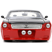 1965-ford-mustang-custom-red-and-black-1-24-diecast-model-car-by-jada