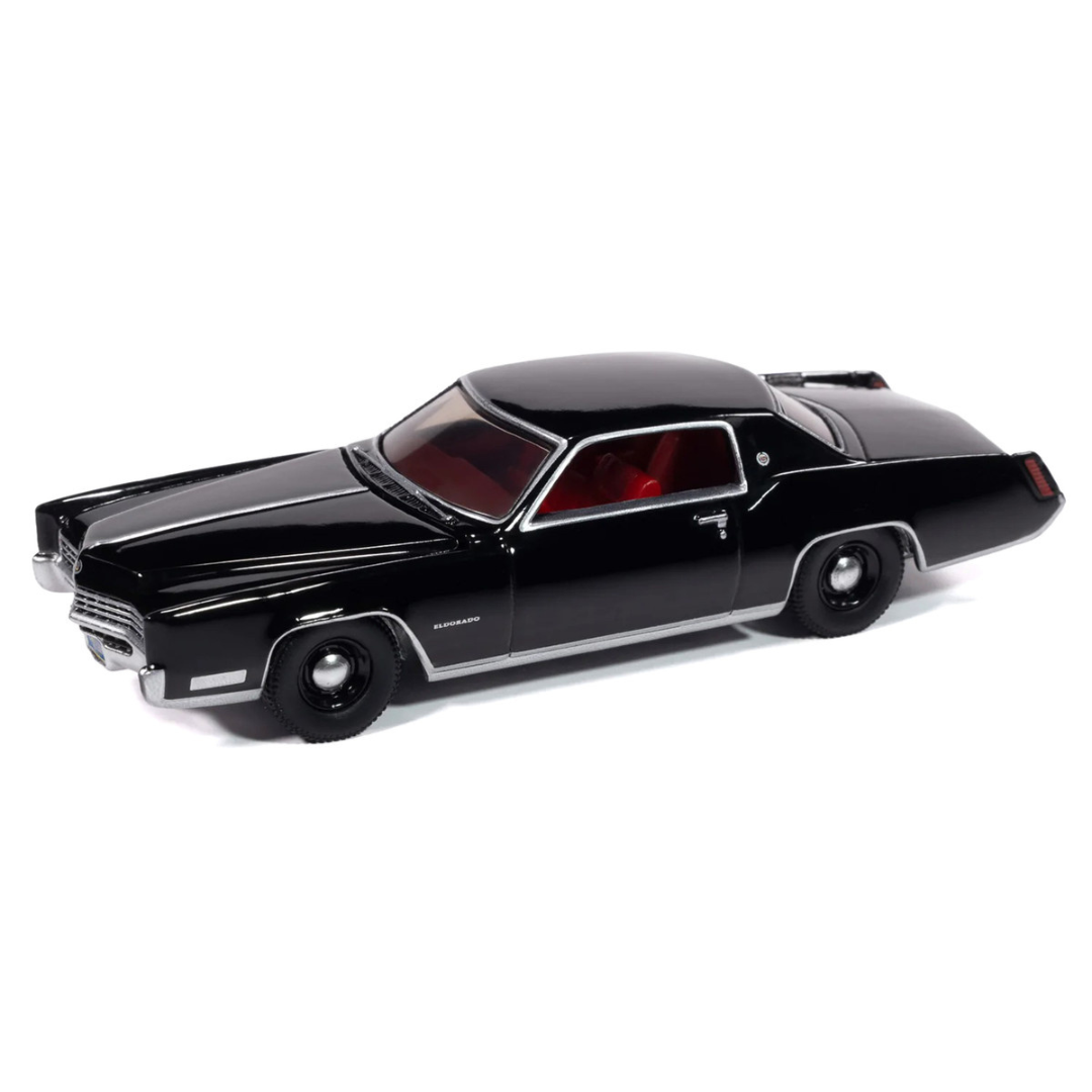 1967 Cadillac Eldorado Sable Black with Red Interior "Luxury Cruisers" Series 1/64 Diecast Model Car