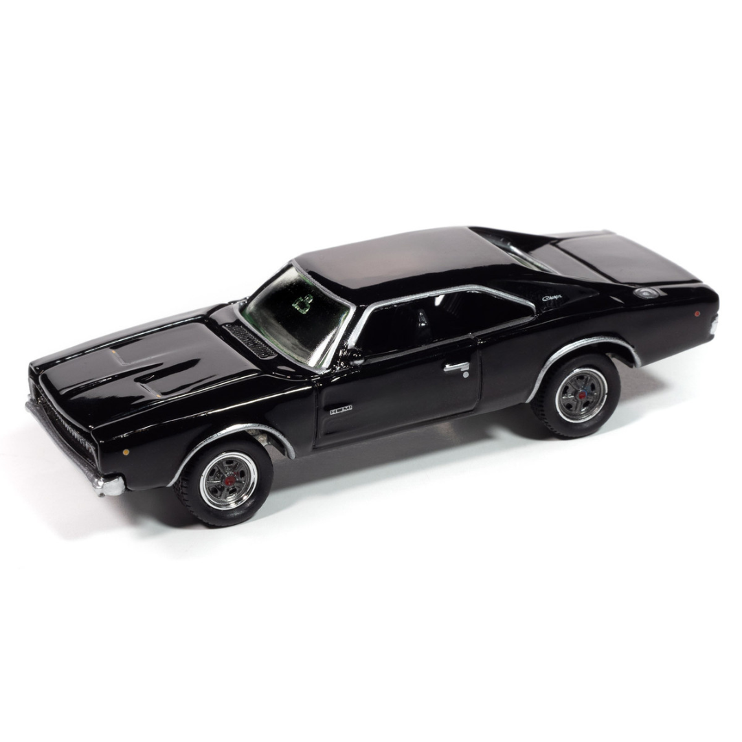 1968 Dodge Charger R/T Black "John Wick" (2014) Movie "Pop Culture" 2025 Release 1 1/64 Diecast Model Car