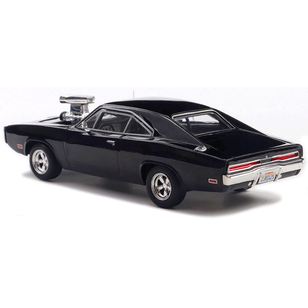 1970 Dodge Charger with Blown Engine Black 1/43 Diecast Model