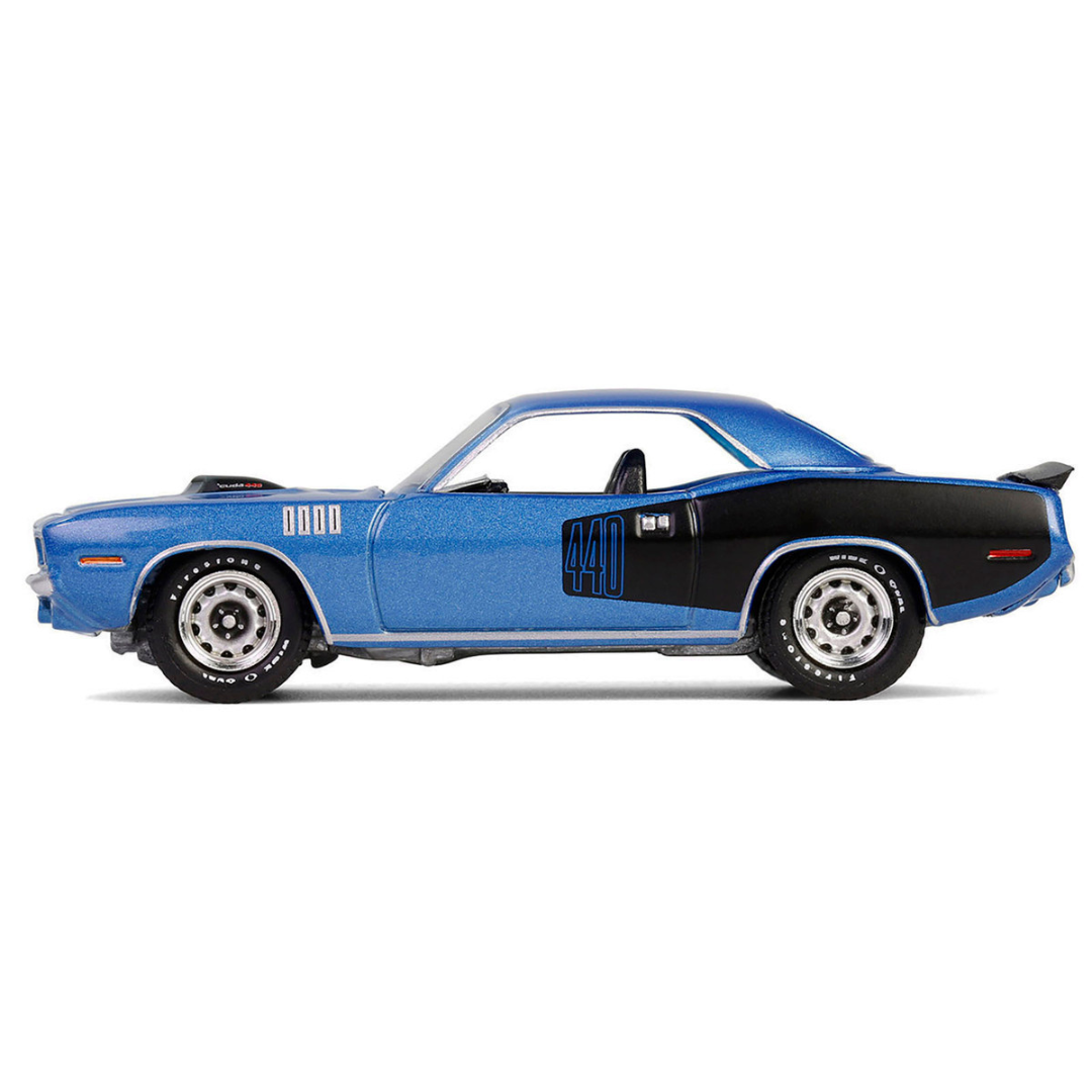 1971 Plymouth Barracuda 440 6bbl B5 Blue Metallic "Barracuda 60th Anniversary" "Anniversary Collection" Series 17 1/64 Diecast Model Car