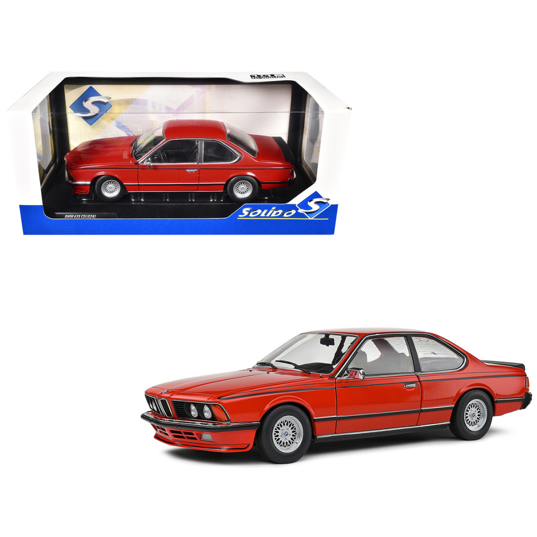 1984 BMW 635 CSI (E24) Henna Red 1/18 Diecast Model Car