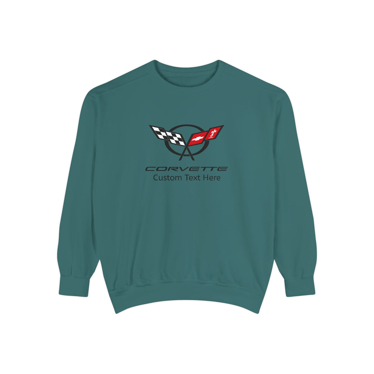 Personalized C5 Corvette Comfort Colors Unisex Garment-Dyed  Premium Sweatshirt, Cotton Blend, Relaxed Fit, Chevrolet Enthusiasts, Official Licensed Apparel, Unique Gift for Him or Her