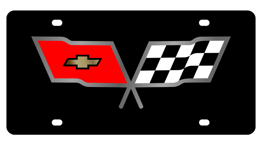 Chevrolet Corvette C3 Acrylic License Plate