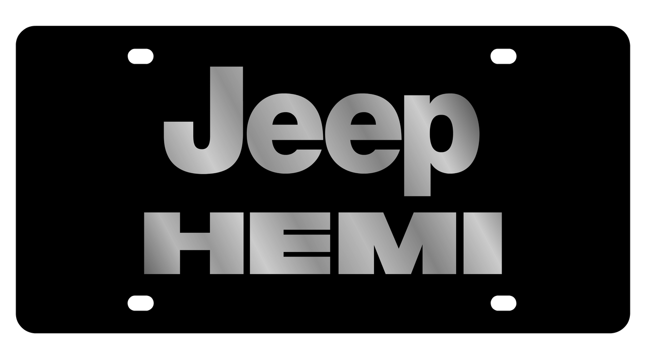 Jeep Hemi Acrylic license Plate