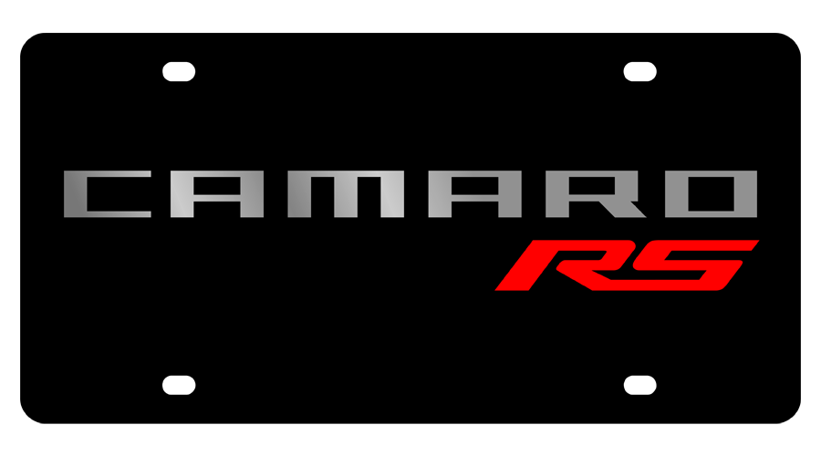 2010 Chevrolet Camaro RS Carbon Steel license Plate