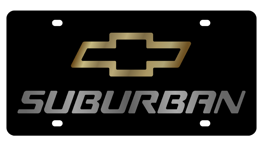 Chevrolet Suburban Carbon Steel License Plate