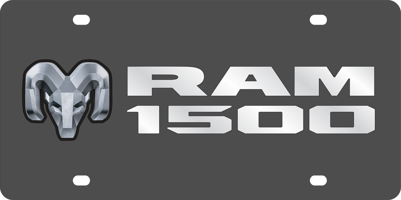 Dodge Ram 1500 Carbon Steel License Plate
