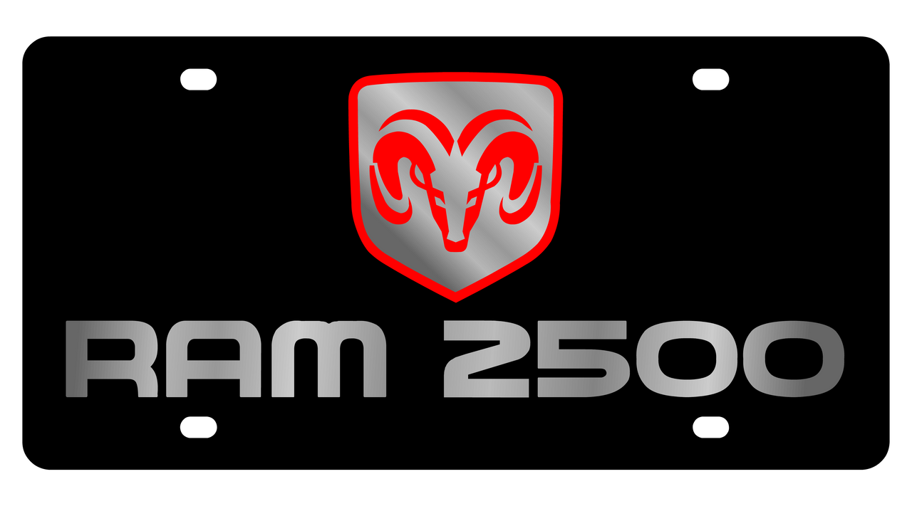 Dodge Ram 2500 Carbon Steel License Plate