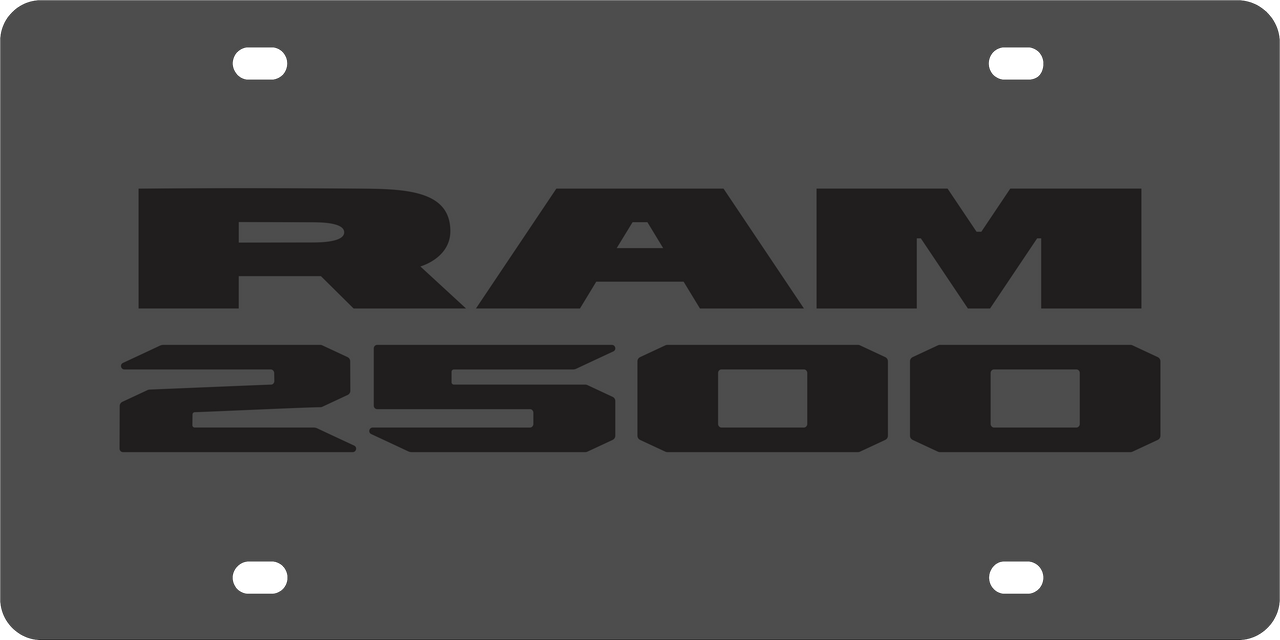 Dodge Ram 2500 Carbon Steel License Plate