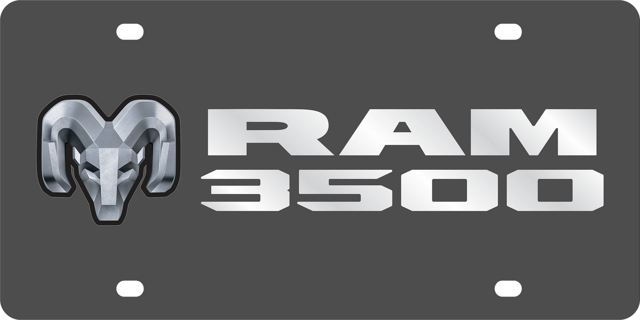Dodge Ram 3500 Carbon Steel License Plate