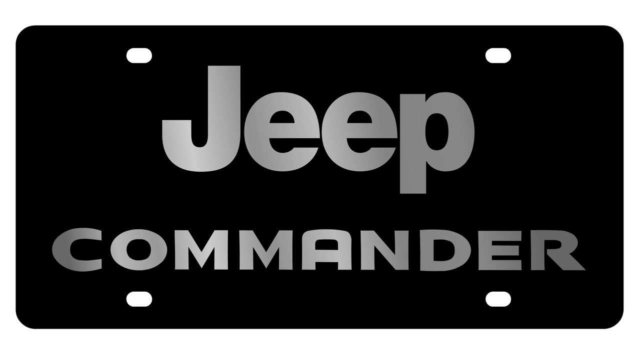 Jeep Commander Carbon Steel License Plate