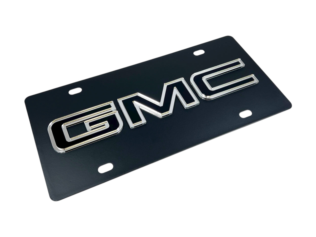 GMC Carbon Steel License Plate