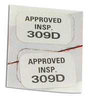 1963-1963 Corvette Decals. Heater Inspection 2 Piece Set - CA-37039-Corvette-Store-Online