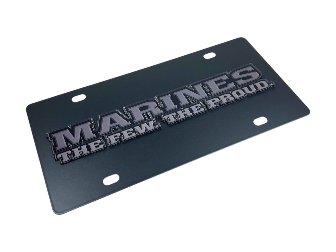 USMC Marines The Few The Proud Carbon Steel License Plate
