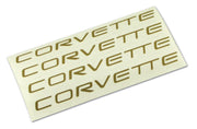 2000-2004 Corvette Wheel Spoke Decal Set. Corvette Gold - CA-44188-Corvette-Store-Online