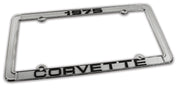 1975-1975 Corvette License Plate Frame Corvette Chrome - CA-471075-Corvette-Store-Online