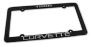 1986-1986 Corvette License Plate Frame Corvette Black - CA-471086-Corvette-Store-Online