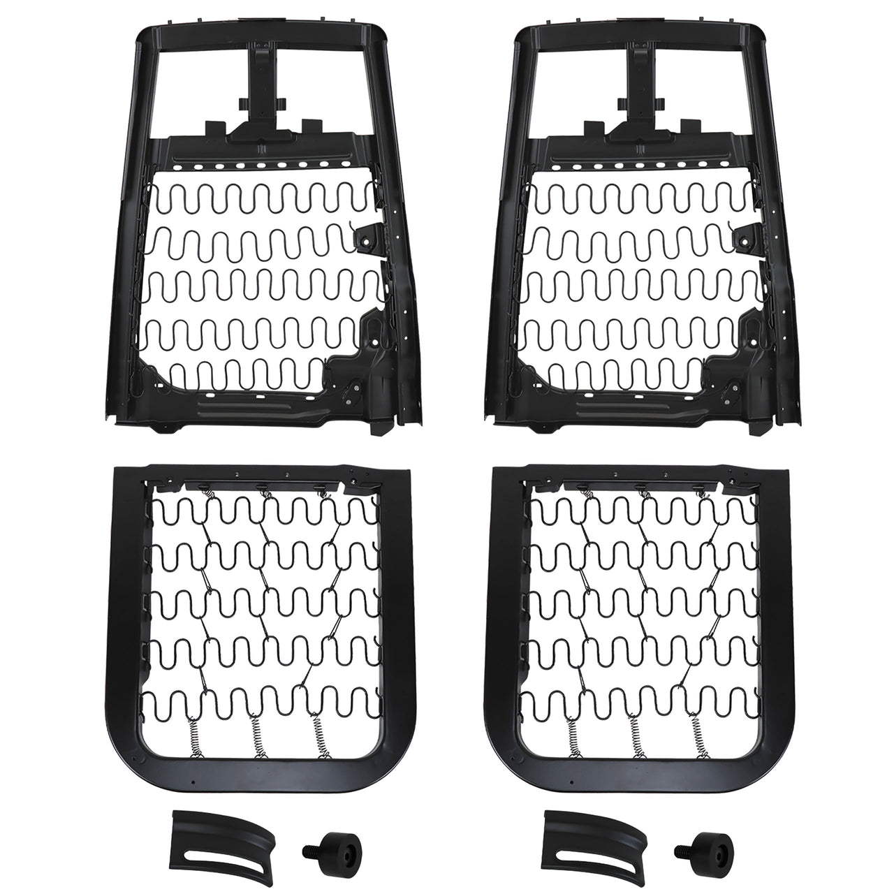 1968-1969 Corvette Seat Frame Set W/Headrest Bracket 68 Late - CA-48069-Corvette-Store-Online