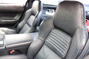 1994-1996 Corvette Driver Leather Seat Covers Black Standard - CA-481820-Corvette-Store-Online