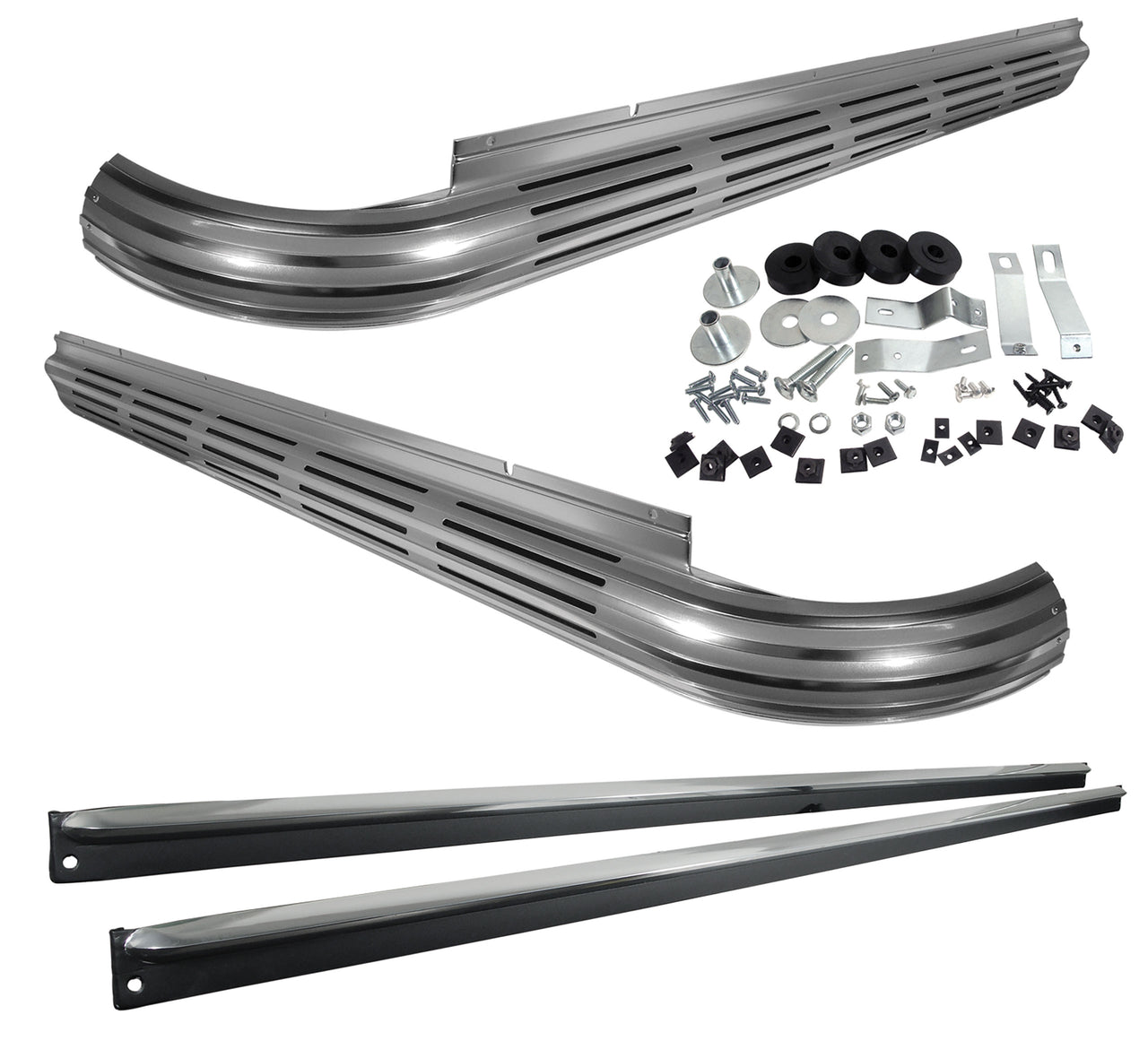 1965-1967 Corvette Side Exhaust Kit - Mild Loud - Aluminized Pipes - SBC W/2" Manifold - CA-58002-Corvette-Store-Online