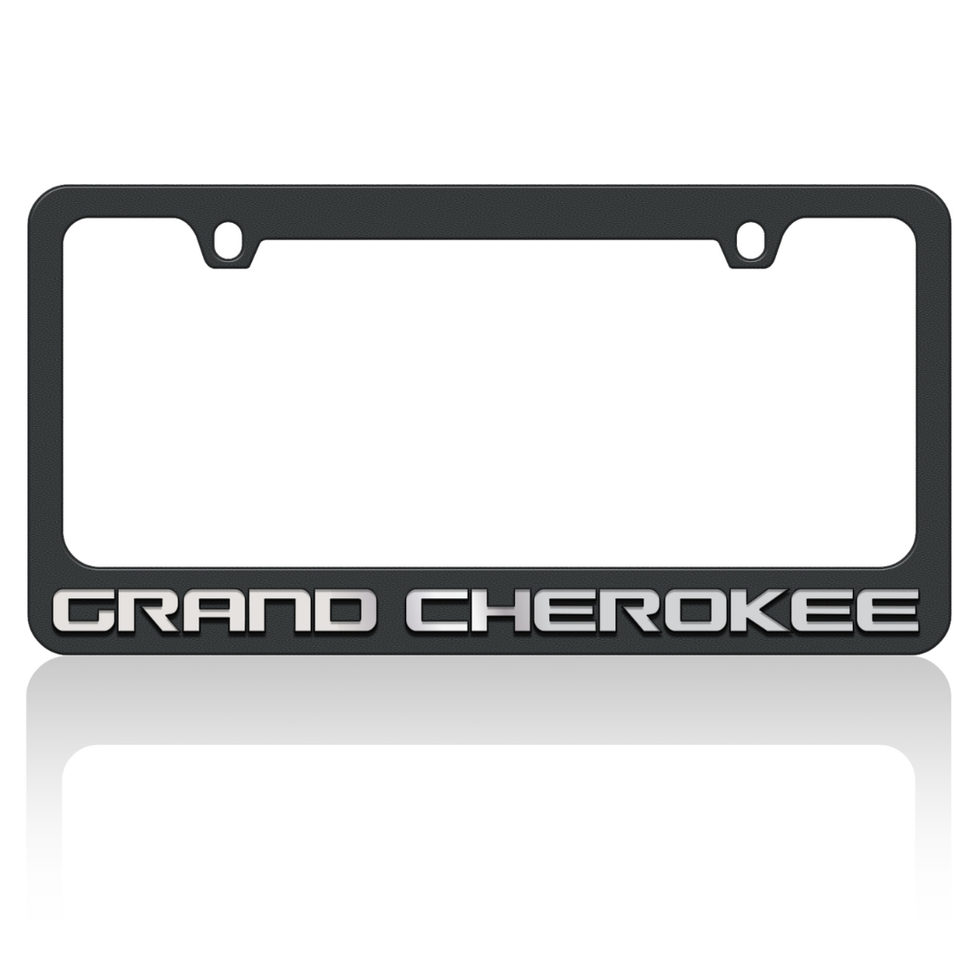Jeep Grand Cherokee Black License Plate Frame