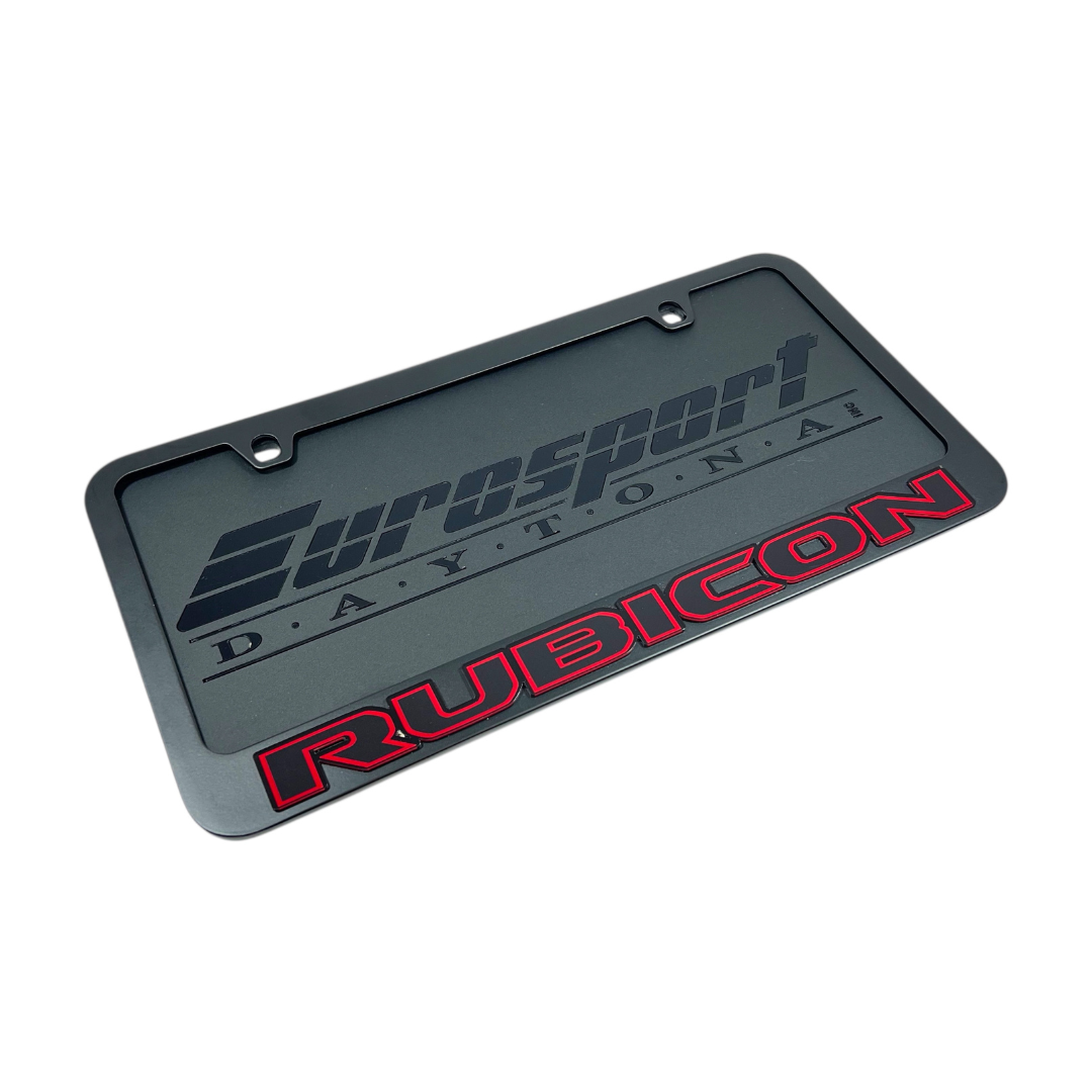 Jeep Rubicon Black License Plate Frame