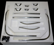 1963-1963 Corvette Rear Window Exterior Molding Trim Set With Clips - CA-58446-Corvette-Store-Online