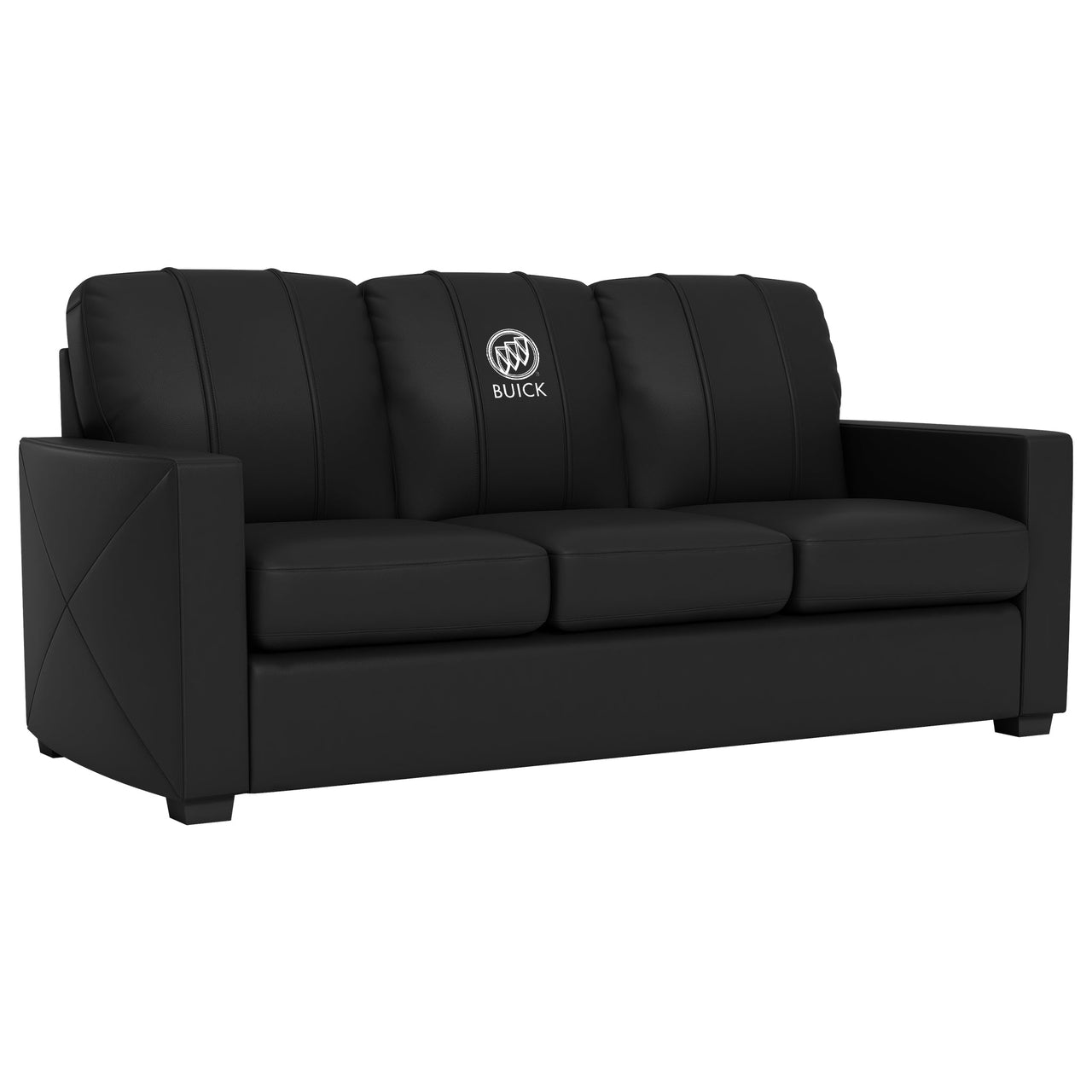 Silver Sofa with Buick Logo