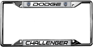 Dodge Challenger Chrome License Plate Frame