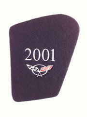 2001-2001 Corvette Underhood Insert - C5 Crossflag Logo And Year - CA-67105-Corvette-Store-Online