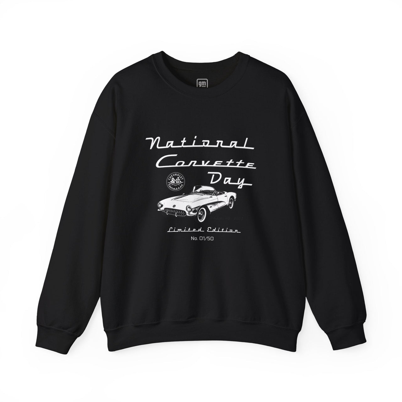 National Corvette Day Limited Edition Unisex Crewneck Sweatshirt, Individually Numbered, Only 50 Will Be Made