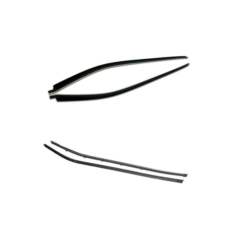 1969-1982 Corvette Inner & Outer Door Window Felt/Seal Set - Coupe 4pc - CA-73219-Corvette-Store-Online