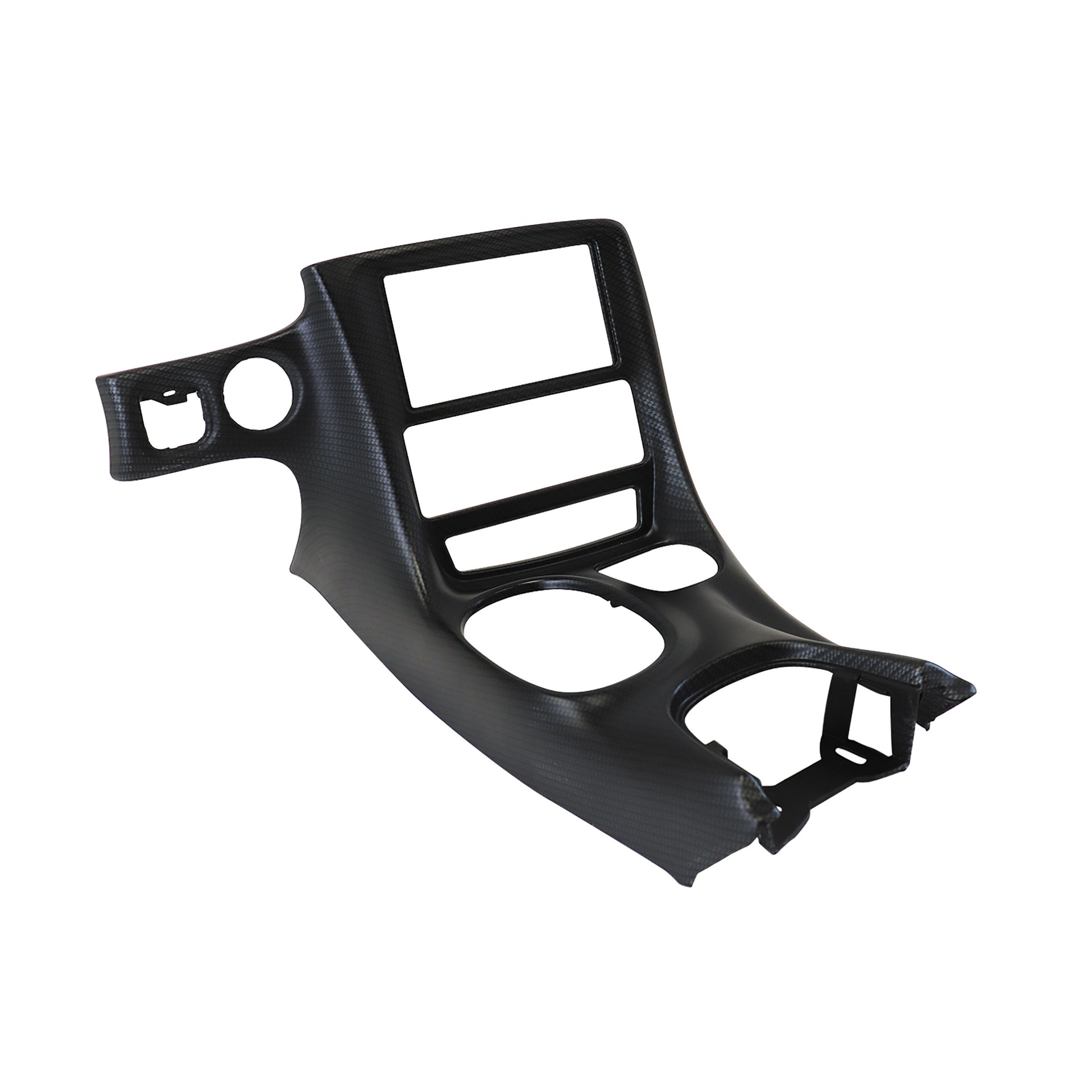 1997-2004 Corvette Hydro Carbon Fiber Double DIN Conversion Console Bezel - Matte Clear - CA-75593-Corvette-Store-Online