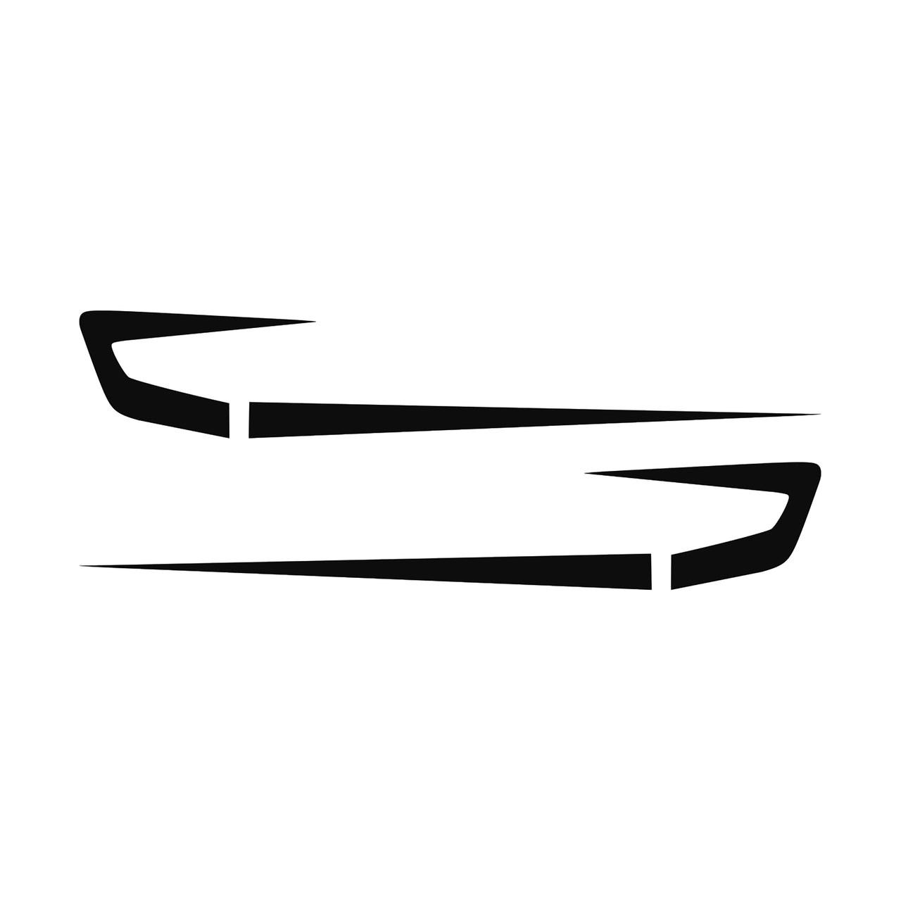 1997-2004 Corvette Fender Cove Shadow Graphics Kit - Gloss Black - CA-75640-Corvette-Store-Online
