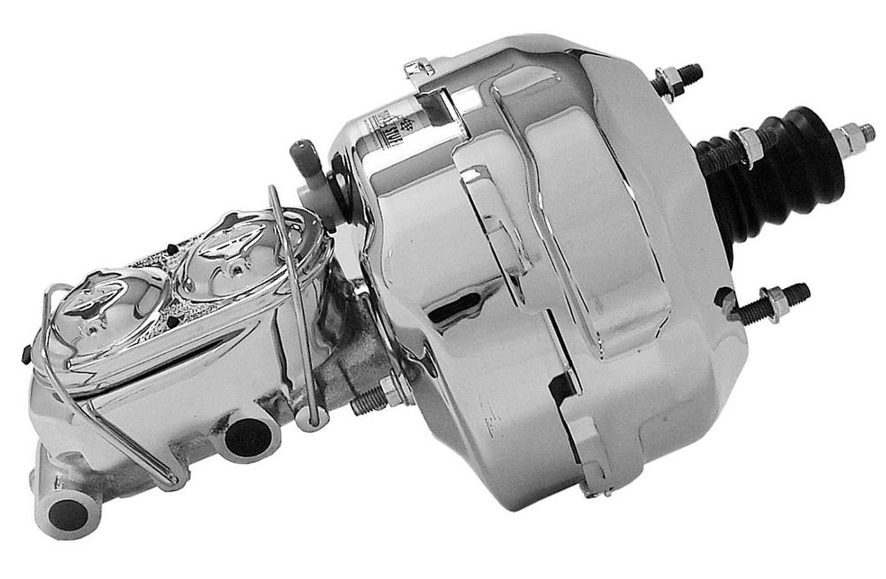 1968-1982 Corvette Booster/Master Combo-1in Bore-327/350/427/454/305 Chrome w/Dual 3/8 Ports - CA-75789-Corvette-Store-Online
