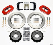 1984-1987 Corvette Forged Narrow SuperLite Big Brake Kit - Front - Red- 14in - Slotted - CA-75957-Corvette-Store-Online