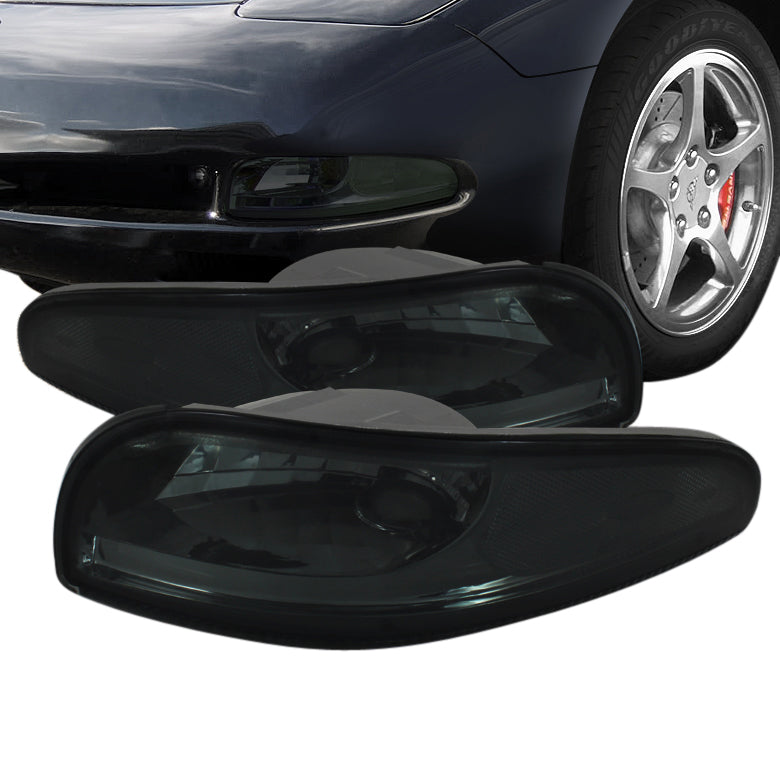 1997-2004 Corvette SMOKED CORNER PARKING LIGHTS - CA-76259-Corvette-Store-Online