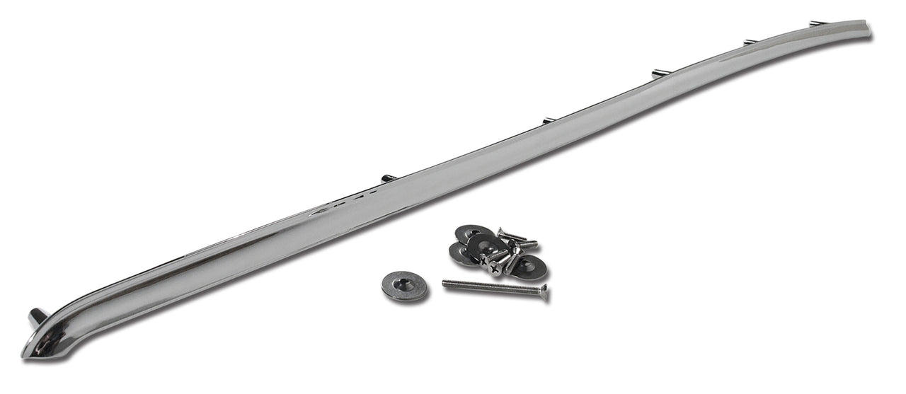1970-1977 Corvette Door Panel Chrome Trim Strip LH - CA-8990-Corvette-Store-Online