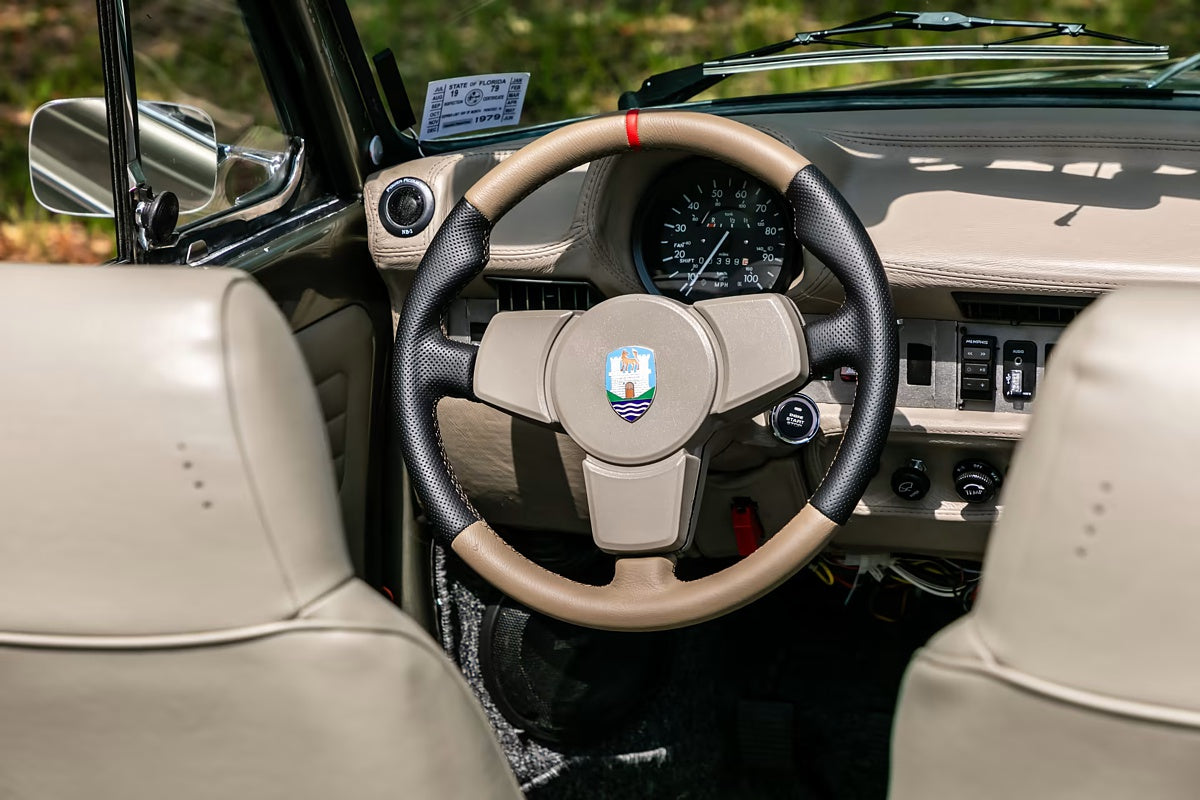 1982-91 Porsche 944 steering wheel cover - 3-spoke non-airbag