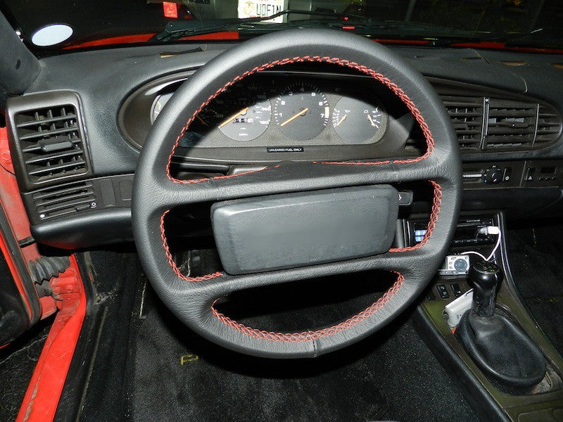 1976-88 Porsche 924 steering wheel cover - 4-spoke